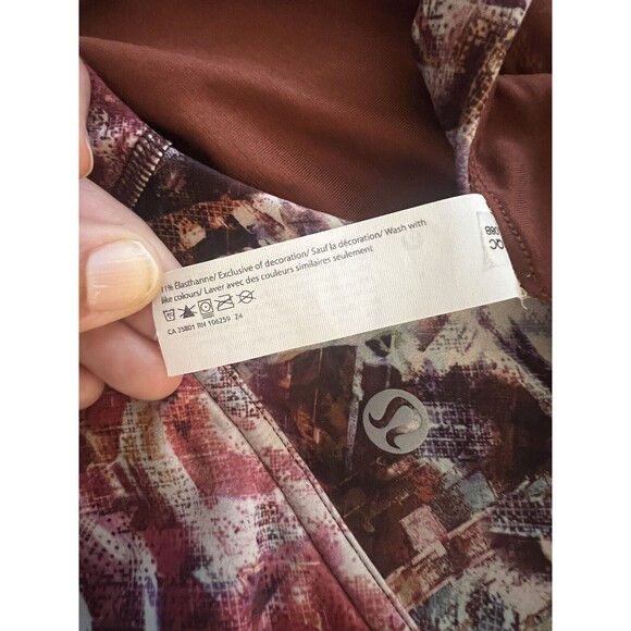 Lululemon Wunder Train Long-Line Bra size 4 Urbantricity Multi C/D Med Support - Picture 7 of 7